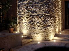 Image of architecture lit-up with NiteLites outdoor lighting. Architectural Lighting, Led Light Fixtures, Commercial Lighting, Light Architecture, Light Project, Pool Area, Salt And Water, Lighting System, Led Lighting