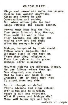 an old black and white poem with words written in it