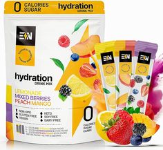 Amazon.com : ENGINEERED NUTRITION Sugar-Free Electrolytes Powder Packets - Single-Serving Hydration Drink for Optimal Hydration, Electrolyte Blend, Vegan, Non GMO, Keto Hydrate Packets - Variety (18 Count) : Health & Household Hydration Drink, Hydrating Drinks, Single Serving, Grocery Shop, Soy Free, Non Gmo, Grocery Shopping, Mixed Drinks