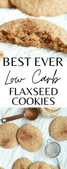 low carb cinnamon flaxseed cookies Flaxseed Cookies, Healthy Cookie Recipe, Cinnamon Breakfast, Healthy Cookie, Low Carb Low Fat Recipes, Healthy Cookie Recipes, Low Carb Low Sugar, Low Sugar Diet