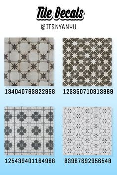 tile designs with different colors and sizes for the wall or floor, which is also available in