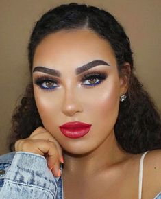 4th Of July Looks Makeup, 4th Of July Makeup Ideas, 4th Of July Makeup Looks, July Makeup Ideas, Makeup Ideas 2023, Retro Makeup Looks