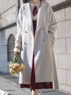 ❤College White Wool Cocoon Elegant Double-Breasted Coat❤︎

Please allow 3 weeks for product delivery.