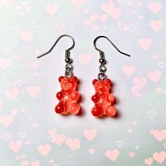 Red Dangling Gummy Bear Earrings Make A Offer Or Bundle For Huge Discounts Fun Style Red Resin Earrings, Fun Red Resin Earrings, Red Resin Novelty Earrings, Novelty Red Resin Jewelry, Red Resin Novelty Jewelry, Fun Red Resin Jewelry, Casual Red Earrings For Party, Casual Red Party Earrings, Casual Red Nickel-free Earrings