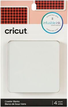 an image of a white card board with plaid print on the front and back of it