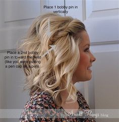 Side Twist Hair, Five Minute Hairstyles, Easy Work Hairstyles, Pretty Ponytails, Sweet Hairstyles, Small Things Blog, 5 Minute Hairstyles, Pinterest Hair