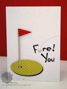 a card with the words free you on it and a golf ball at the top