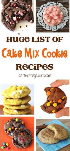 the huge list of cake mix cookie recipes