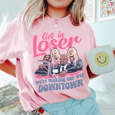 We're Making Our Way Downtown Tee #liketoknowitstyle #affordablestyle #homeschoolmama #wearingtoday #itsallgood #sahm #workfromhomemom #everydaystyle #funnymoms #millennialmom Jeans Cardigan, Sassy Tee, Get In Loser, Pearl River, Cute Shirt Designs, Jonas Brothers, Comfort Colors Tee, Facebook Group, Favorite Jeans