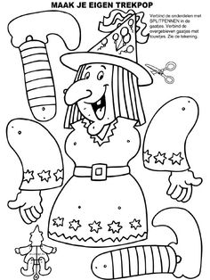 a black and white drawing of a girl in a witch costume with candy canes