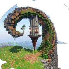 Wizard Tower Roof Minecraft, Tower Minecraft House, Wizard Minecraft Builds, Minecraft Mooshroom Enclosure, Minecraft Platform Design, Minecraft Ravine Build, Tunnels Minecraft, Minecraft Houses Tower, Minecraft Rat Build