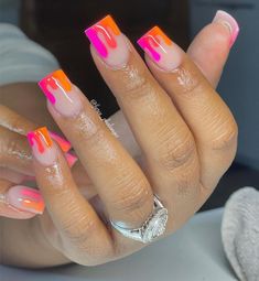 Long Acrylic Nail Designs, Ombre Acrylic Nails, Acrylic Nails Coffin Pink, Long Square Acrylic Nails