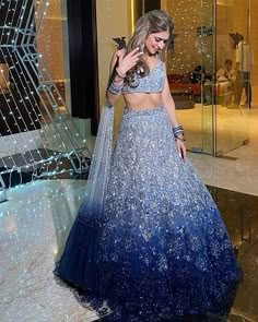 Fuss Free Drape Styles That Real Brides Rocked With Their Sangeet Lehengas & Cocktail Outfits - Witty Vows Sangeet Outfit Gown, Sangeet Gown For Bride, Outfit For Sangeet Function For Bride, Cocktail Lehenga Outfit, Latest Sangeet Outfits For Bride, Sangeet Outfit Bridal Sangeet Outfit Bridal Indian Weddings, Gown For Sangeet Function, Bride Sangeet Outfit, Bridal Sangeet Outfits