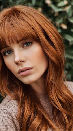 69 Copper Hair Color Ideas Braided Styles, Red Highlights, Red Heads, Fiery Red, Style At Home