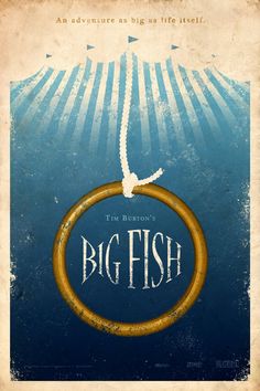 the big fish movie poster with an image of a person on a ring