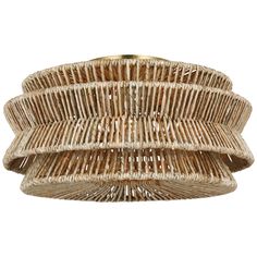 an image of a wicker light fixture