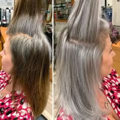 Gray-Hair-Makeovers-Jack-Martin Grey Foils, Brown Foils, Foils Hair, Hair Blending, Hair Inspired, Gorgeous Gray Hair