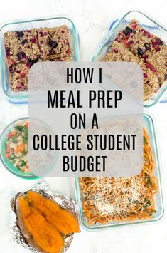 meal prep on a college student budget