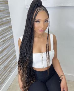 Latest Hair Braids, Cornrows Braids For Black Women, African Hair Braiding Styles, Pelo Afro