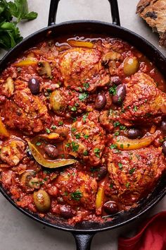 Chicken Cacciatore | Olive & Mango Impressive Meals, Deli Ideas, Pumpkin Alfredo, Cacciatore Recipes, Chicken Cacciatore Recipe, Cycle Syncing, Chicken Cacciatore, Garden Food, Chicken Meals