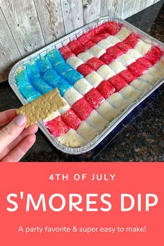 the fourth of july s'mores dip recipe