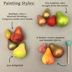 the different types of fruit are labeled in this diagram