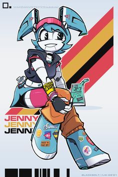 an image of a cartoon character on the cover of magazine jenny jeann's