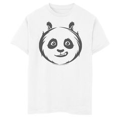 a t - shirt with a panda face on it