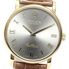 Rolex Cellini (Submodel) 5115 Manual winding 32mm Grey Yellow gold Gray Bracelet, Rolex Submariner No Date, Omega Seamaster Diver, Submariner Date, Vintage Clocks, Cartier Santos, Rolex Models, Fashion Male