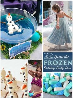 22+ Spectacular FROZEN Birthday Party Ideas Schnee Party, Frozen Birthday Party Ideas, Olaf Birthday, Frozen Bday Party, Birthday Party Ideas For Kids, Disney Frozen Party, Fest Temaer, Party Ideas For Kids, Frozen Themed Birthday Party