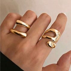 Bundle 3 Items For $30 Items Must Be Under $20 Material: Zinc Alloy Adjustable Ring Size Top Rated Seller Quick Shipper Open To Offers 1800+ Listings Sold Silver Wrap Ring, Rhinestone Choker, Geometric Ring, Gold Geometric, Domed Ring, Silver Band Ring, Elegant Ring, Engagement Jewelry, Wrap Rings