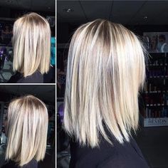 Dunner Wordend Haar, Blonde Hair Shades, Hair Shades, Hair Color And Cut, Medium Length Hair Cuts, Great Hair, Blonde Hair Color, Balayage Hair, Hair Highlights