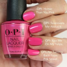 Barb Nails, Opi Nail Colors, Pink Gel Nails, Nail Polish Brands