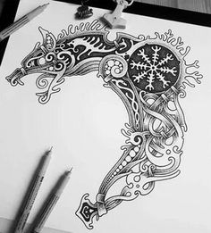 Яндекс Картинки: поиск похожих изображений Hand Drawing Tattoo, Celtic Sleeve Tattoos, Viking Tattoos For Men, Traditional Viking Tattoos, Viking Rune Tattoo, Fenrir Tattoo, Shoulder Armor Tattoo, Viking Warrior Tattoos, Scandinavian Tattoo