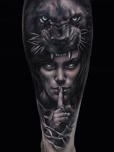 Tato Realis, Panther Tattoos, Black Panther Tattoo, Black And White Tattoo, Panther Tattoo, Maori Tattoo