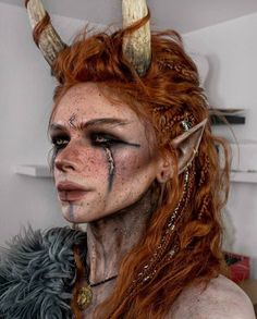 Cosplay Horns, Zombie Walk, Elf Makeup, Custom Wigs, Halloween Make Up