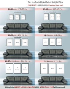 four different couches are shown with the same price label on them, and one is for