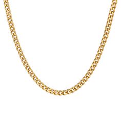 PRICES MAY VARY. NK 1:1 Curb Chain: 3 MM/6 MM/9 MM/12 MM width, 18/20/22/24/26/28/30 inches length Chains for Men/Women : Wear as Necklace or combined with your pendant. Nice and Chunky with A GREAT Shine, could holding up to your daily life. thick and sturdy appearance, beautiful look, the chain is what it is Material : 316L stainless steel, 18k real gold plated/black metal plated. (safe and comfortable to skin) Stunning Necklace:Sturdy construction chain details, has a good weight to it Packag Gold Chain Png, Gold Chain Men, Mens Chain, Chain Necklace For Men, Cuban Link Chain Necklaces, Mens Necklace, Gold Chains For Men, Mens Chain Necklace, Mens Jewelry Necklace