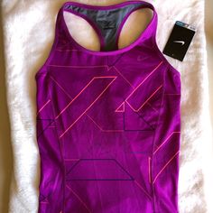 Nike Training Top. Brand New With Tags. Women’s Medium. Bought From Nike.Com For $50. Purple Stretch Tank Top For Workout, Purple Sportswear Training Top, Purple Sportswear Tops For Training, Purple Sleeveless Sportswear Top, Sporty Purple Tank Top For Gym, Purple Racerback Top For Gym, Sporty Sleeveless Purple Top, Sporty Purple Sleeveless Top, Fitted Purple Racerback Activewear