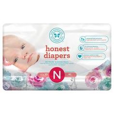 a pack of baby diapers with the words honest on it