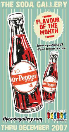 the soda advertisement for dr pepper's