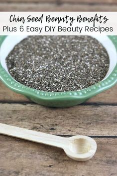 Benefits Of Chia Seeds, Benefits Of Chia, Easy Diy Beauty Products, Chia Benefits, Natural Skincare Recipes, Chia Seeds Benefits, Chia Seed Recipes, Natural Beauty Recipes, Natural Beauty Care