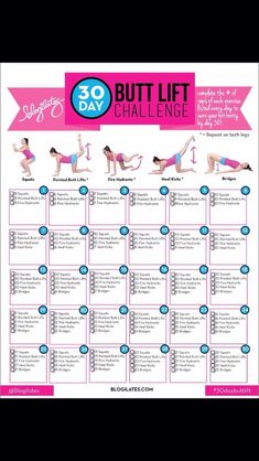 Glute Challenge, Month Workout Challenge, Workout Man, Arm Workout Women, Month Workout, Body Workout Plan