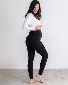 Tupelo Honey Comfy Maternity Leggings BLACK / XS Pant Best Maternity Leggings, Tupelo Honey, Mother Clothing, Pregnancy Clothes, Preggo Fashion, Perfect Leggings, Fitness Wear Outfits, Cute Maternity Outfits, Trendy Maternity