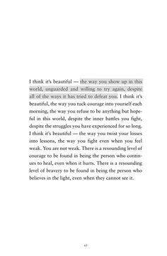 an open book with the words i think it's beautiful and very short on this page