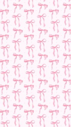 pink bows on a white background