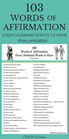 a poster with the words, free printable 10 words of affirmation and wants to hear