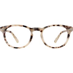 With a subtle retro vibe these versatile round glasses will serve you well no matter where you decide to wear them. Made with hand-polished acetate the glossy eyeglasses has a tortoiseshell pattern and comes in the following colors: ivory tortoiseshell classic tortoiseshell green tortoiseshell and granite. Spring hinges provide a comfortable wear. | Zenni Boho Round Prescription Eyeglasses Pattern Tortoise Shell Plastic Glasses Frames Trendy, Womens Glasses Frames, Round Eyeglasses Frames, Diamond Face Shape, Jeepers Creepers, Rim Design, Diamond Face, Zenni Optical, Round Glasses