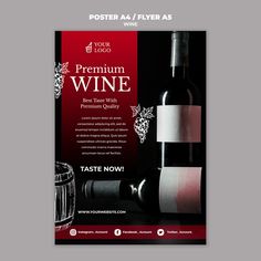 a flyer for a wine tasting event