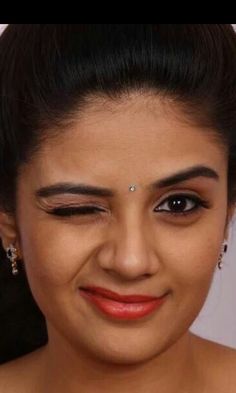 Girl Winking, Sree Mukhi, Quotes Wallpaper For Mobile, Loop Gif, Indian Eyes, Beauty Lips, Wallpaper For Mobile, Grace Beauty